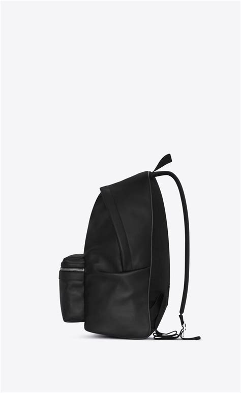 ysl city laptop backpack|City backpack in matte leather .